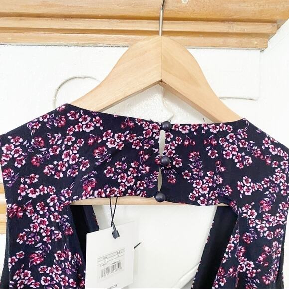 Jack by BB Dakota wrap floral jumpsuit open back 2 - Picture 6 of 8